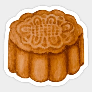 Mooncake watercolour illustration Sticker